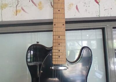 Classic Black Electric Guitar